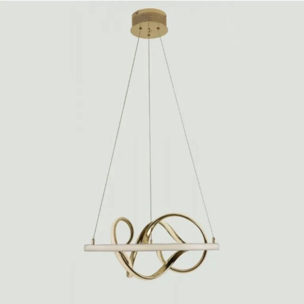 Dinamica Pendente Dcd01209 Led 52cm 40w 3500k Dourado