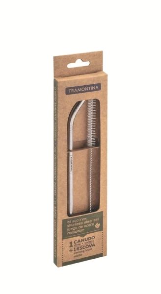 Tramontina Kit Canudo + Escova Inox 64600140