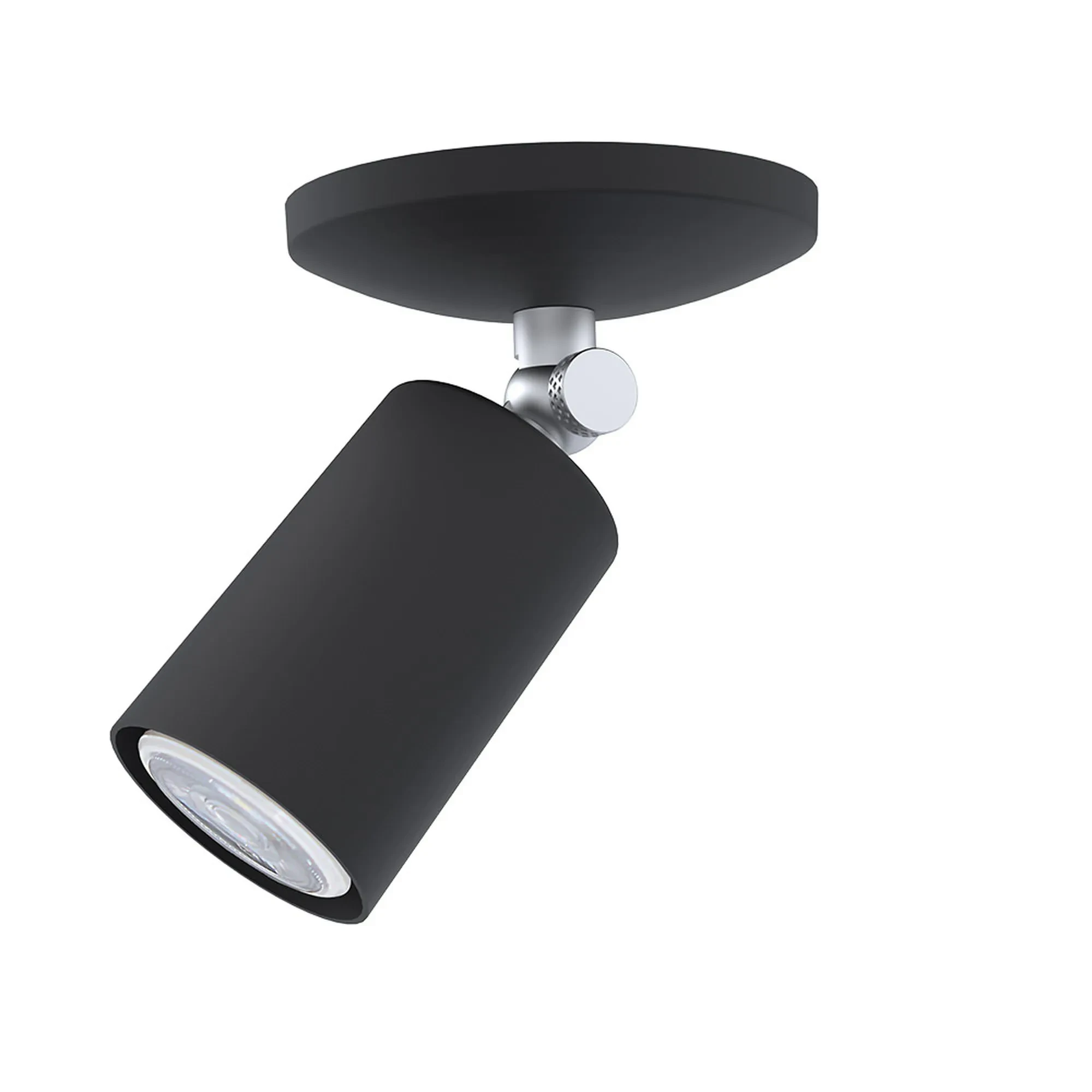 Spot Taschibra Cannon Sobrepor Mr11 Direcionavel Preto Fosco