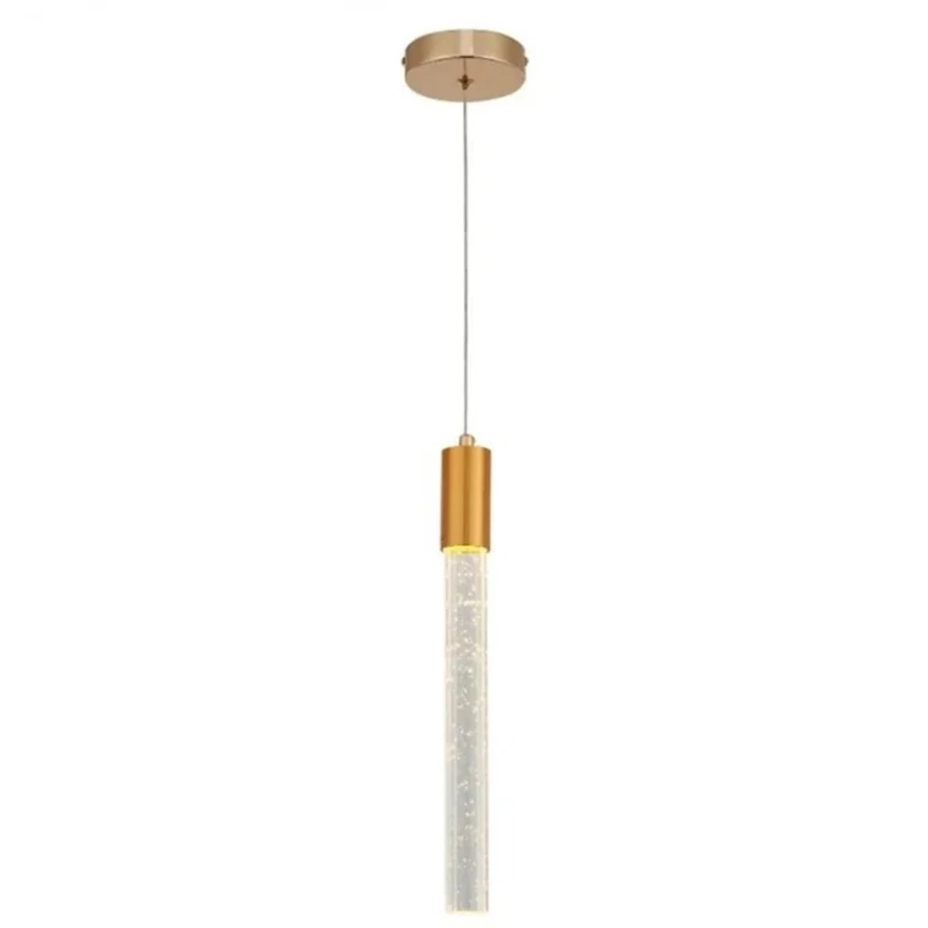 Pendente Tupiara Tubular Dr Led 5w 3000k Qk 504