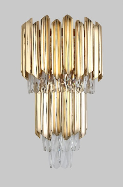 Dinamica Arandela Dcb00250 30x52cm P/3lamp E14 Dourado