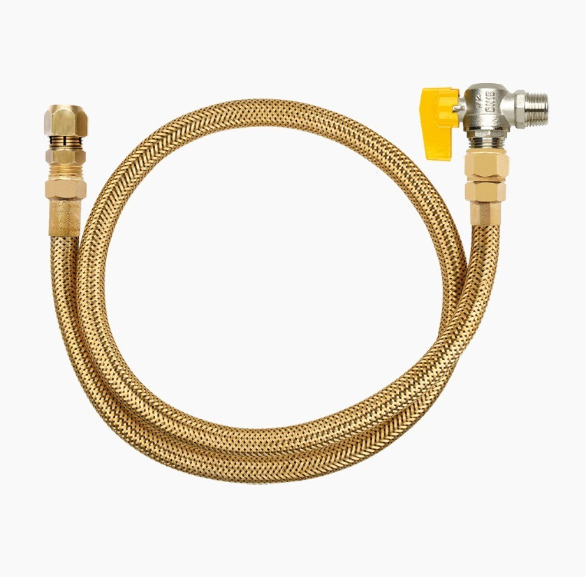 Mangueira para Fogao Cooktop com Aperto Rapido + Valvula e Mangueira 120cm