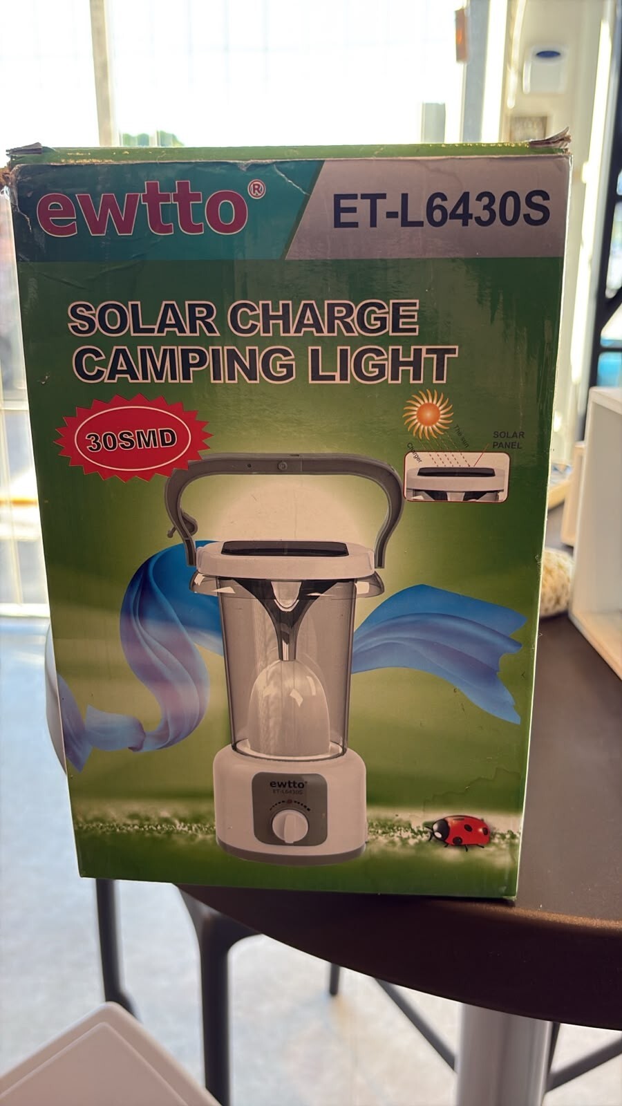 Lampiao 30 Smd Bateria Solar para Camping Et-l6430s